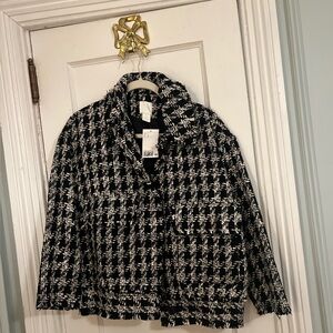 NWT H&M Chanel Style Tweed Blazer